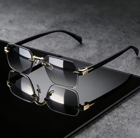 EdgeFrame™ Rimless Square Sunglasses | UV Protection