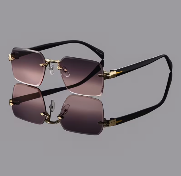 EdgeFrame™ Rimless Square Sunglasses | UV Protection