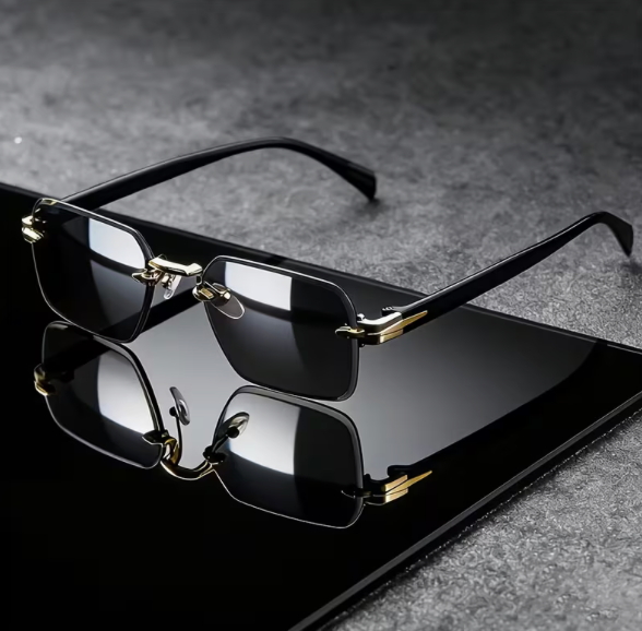 EdgeFrame™ Rimless Square Sunglasses | UV Protection