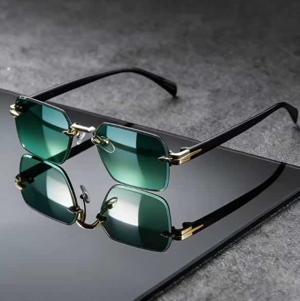 EdgeFrame™ Rimless Square Sunglasses | UV Protection
