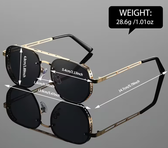 AeroLux™ Vintage Metal Sunglasses | Signature Collection
