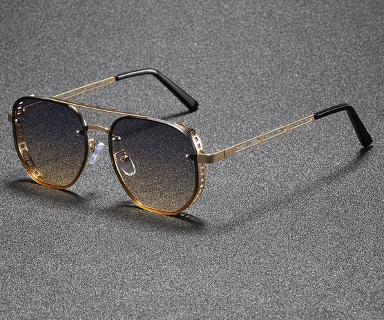 AeroLux™ Polygon Vintage Sunglasses | Urban Signature Collection