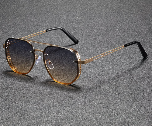 AeroLux™ Polygon Vintage Sunglasses | Urban Signature Collection