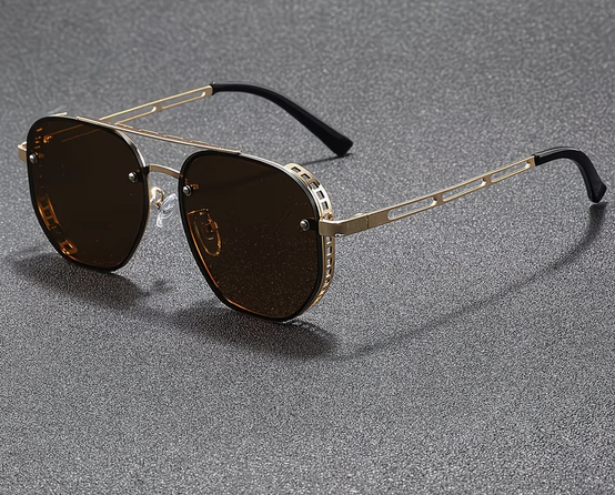 AeroLux™ Polygon Vintage Sunglasses | Urban Signature Collection